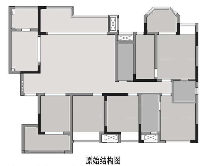 成都大晶裝飾|176㎡現(xiàn)代風(fēng)四室兩廳裝修案例 爆改客廳 內(nèi)置陽臺 靈動(dòng)舒適